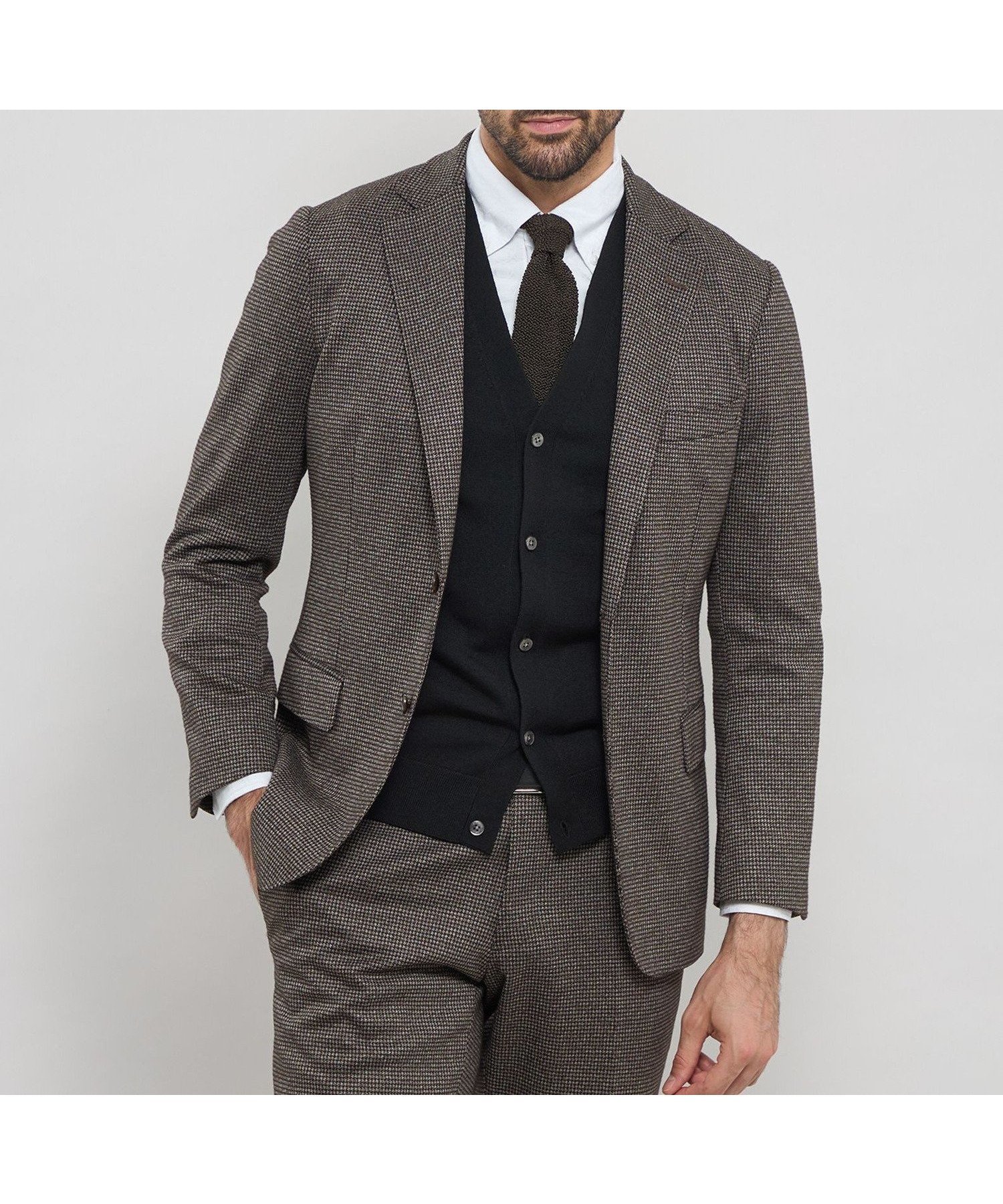 【マッキントッシュ ロンドン/MACKINTOSH LONDON / MEN】の【WEB・一部店舗限定】【FLEX JERSEY】ハウンドトゥースジャージーセットアップジャケット 人気、トレンドファッション・服の通販 founy(ファニー) 　ファッション　Fashion　メンズファッション　Fashion for Men　セットアップ　Matching Sets　おすすめ　Recommended / Our Picks　ジャケット　Jacket, Outerwear　セットアップ　Set-Up, Coordinated Outfit　リラックス　Relax, Relaxed Fit　冬　Winter / This Winter　秋　Autumn　 other-1|ID: prp329100004833945 ipo3291000000035205397