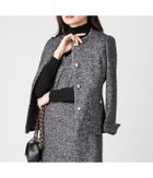 【ニューヨーカー/NEWYORKER】のウールツィード ノーカラーフリンジジャケット 人気、トレンドファッション・服の通販 founy(ファニー) ファッション Fashion レディースファッション Fashion for Women アウター Coat / Outerwear Collection レディースジャケット・軽アウター Jackets クラシカル Classical, Vintage-Inspired シンプル Simple, Minimal ジャケット Jacket, Outerwear セットアップ Set-Up, Coordinated Outfit ツイード／ツィード Choker, Choker Necklace フリンジ Fringe, Tassel ポケット Pocket, Pocket Detail ミックス Mix, Mixed Style メタル Metal, Metal Parts A/W・秋冬 Autumn/Winter エレガント 上品 Elegant セレモニー Ceremony ビジネス 仕事 通勤 Business / Work / Commuting thumbnail ホワイト/ブラック|ID: prp329100004833984 ipo3291000000035206100