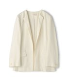 【トゥモローランド/TOMORROWLAND】のレーヨンサテン クルーネックジャケット 人気、トレンドファッション・服の通販 founy(ファニー) ファッション Fashion レディースファッション Fashion for Women アウター Coat / Outerwear Collection レディースジャケット・軽アウター Jackets カーディガン Cardigan, Knitwear サテン Satin, Glossy Fabric シンプル Simple, Minimal ジャケット Jacket, Outerwear リネン Linen, Linen Fabric thumbnail 11 ホワイト|ID: prp329100004833990 ipo3291000000035206202