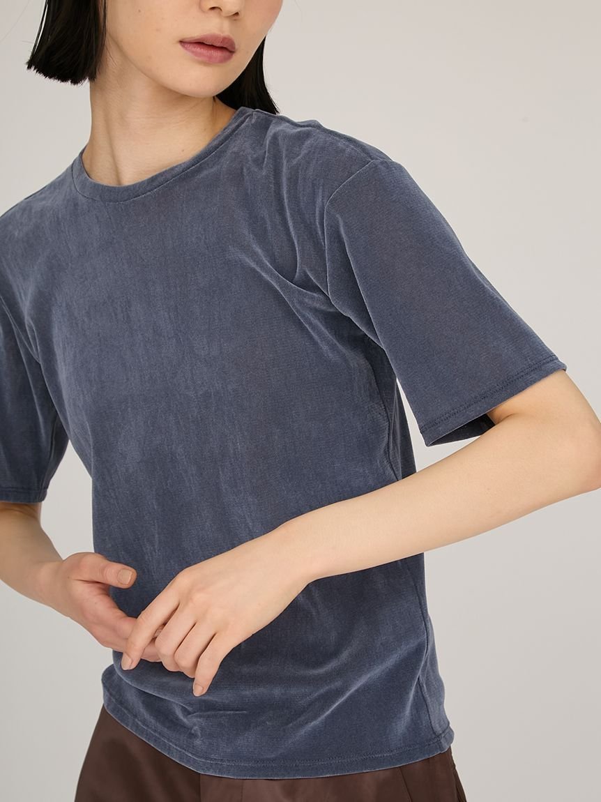 【エミ/emmi】のシアーフロッキートップス インテリア・キッズ・メンズ・レディースファッション・服の通販 founy(ファニー) 　ファッション　Fashion　レディースファッション　Fashion for Women　トップス・カットソー　Cut & Sew Tops　おすすめ　Recommended / Our Picks　カーゴパンツ　Cargo Pants, Utility Pants　コンパクト　Compact, Small Size　シアー　Sheer, See-Through　シンプル　Simple, Minimal　スマート　Smart, Elegant　チュール　Tulip, Tulip Motif　デニム　Denim, Jeans Material　バランス　Balance, Style Balance　ベロア　Velour, Soft Velvet　ワイド　Wide, Wide Fit　エレガント 上品　Elegant　BLU[086]|ID: prp329100004834008 ipo3291000000035206508