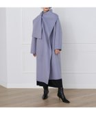 【イネド/INED】のストール風ラップリバーコート《la veille by SUPERIOR CLOSET》 人気、トレンドファッション・服の通販 founy(ファニー) ファッション Fashion レディースファッション Fashion for Women アウター Coat / Outerwear Collection コート・ロングコート・ピーコート Long Coats, Peacoats & More ストール Stole, Wrap フォルム Silhouette, Form ポケット Pocket, Pocket Detail thumbnail サックス|ID: prp329100004834010 ipo3291000000035206522