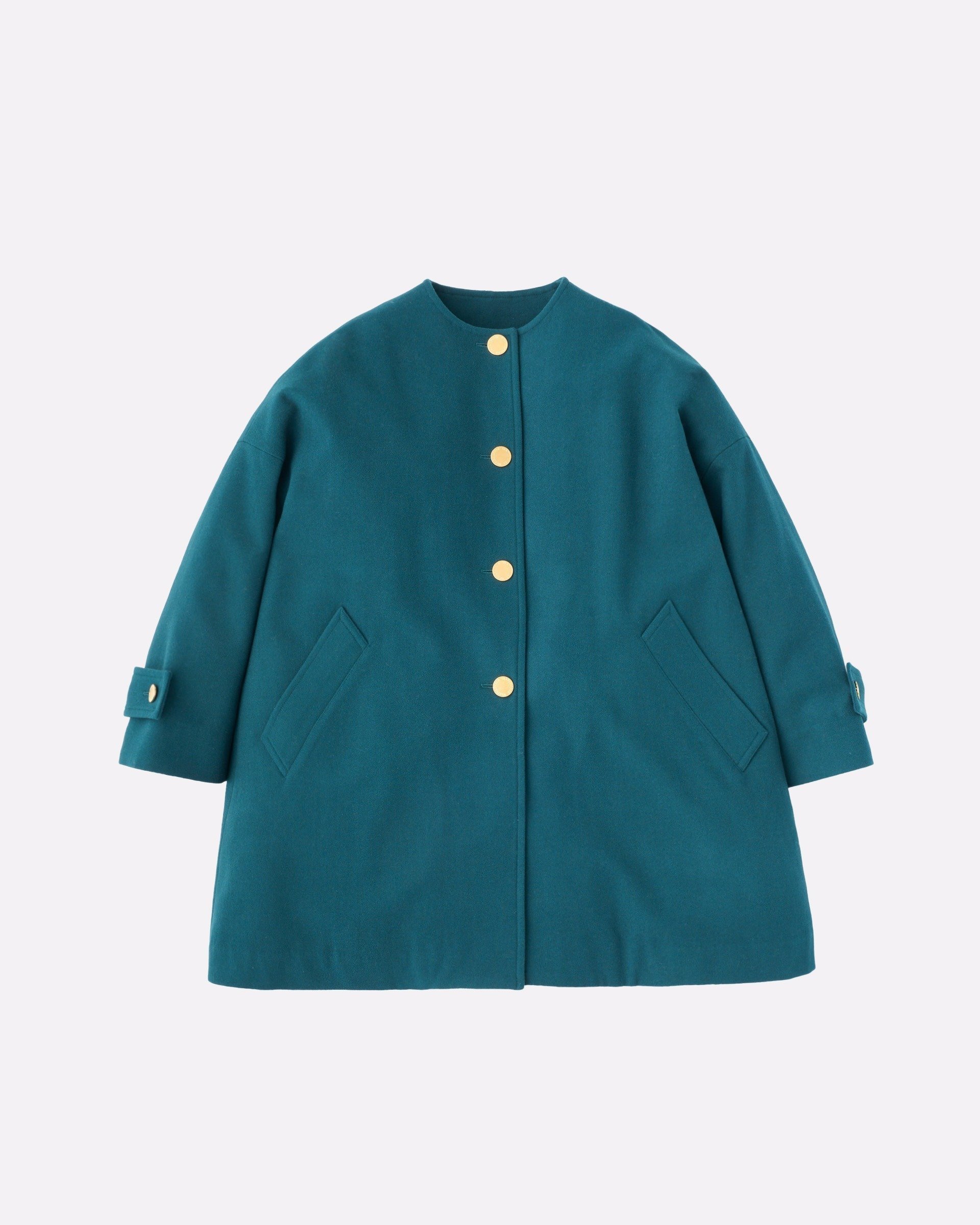 【トラディショナル ウェザーウェア/TWW / Traditional Weatherwear】のMALTON NO COLLAR インテリア・キッズ・メンズ・レディースファッション・服の通販 founy(ファニー) 　ファッション　Fashion　レディースファッション　Fashion for Women　ショルダー　Shoulder, Shoulder Strap　デニム　Denim, Jeans Material　ドレス　Dress, One-Piece　ドロップ　Drop Shoulder, Dropped Style　フラット　Flat, Flat Shoes　メルトン　Melton, Heavy Wool　リュクス　Luxury, Elegant, High-End, Chic　人気　Popular, Best Seller　A/W・秋冬　Autumn/Winter　ブルーグリーン|ID: prp329100004834012 ipo3291000000035206579