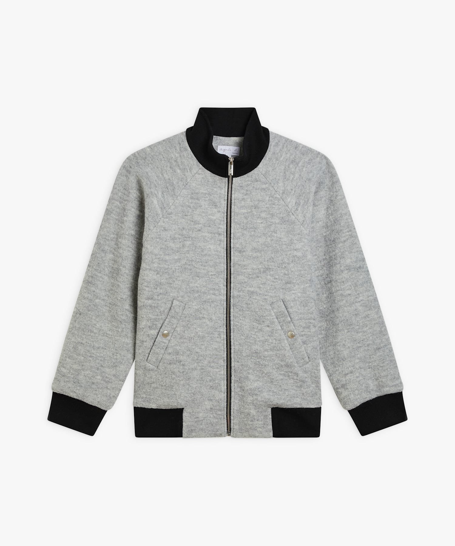 【アニエスベー ファム/agnes b. FEMME】のハイネック ラグラン ジップアップ ブルゾン Classy 人気、トレンドファッション・服の通販 founy(ファニー) 　ファッション　Fashion　レディースファッション　Fashion for Women　アウター　Coat / Outerwear Collection　ブルゾンジャケット・スポーティアウター　Blouson Jackets　ジップアップ　Zip-Up, Full Zip　ジャケット　Jacket, Outerwear　ハイネック　High Neck, Mock Neck　ブルゾン　Blouson, Bomber Jacket　エレガント 上品　Elegant　長袖　Long Sleeve, Full Sleeve　 other-1|ID: prp329100004834024 ipo3291000000035206693