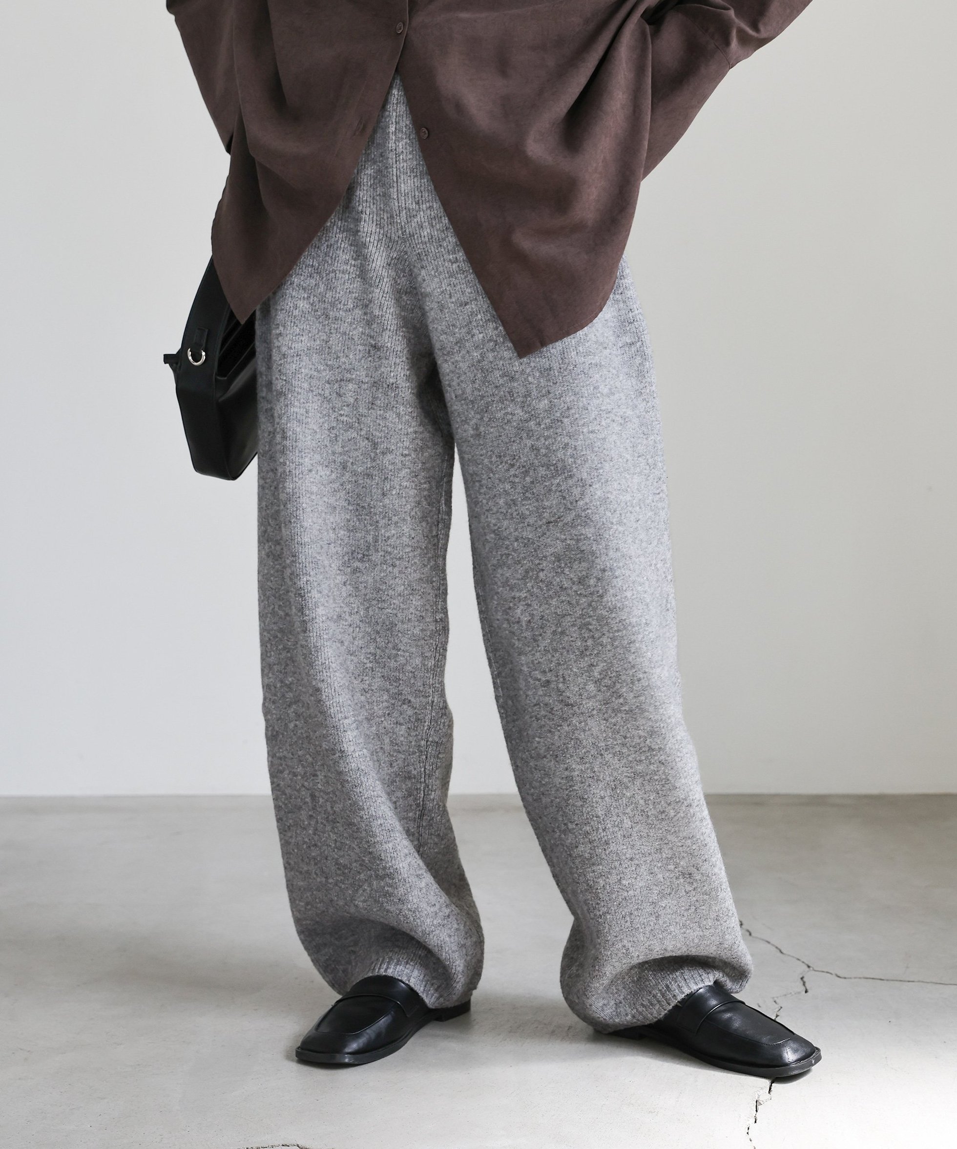 【セレクトモカ/SELECT MOCA】のニットバルーンパンツ インテリア・キッズ・メンズ・レディースファッション・服の通販 founy(ファニー) 　ファッション　Fashion　レディースファッション　Fashion for Women　パンツ　Pants & Trousers　トレンド　Trend, Trending Now　グレー-900|ID: prp329100004834031 ipo3291000000035206825