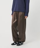 【ビューティ&ユース ユナイテッドアローズ/BEAUTY&YOUTH / UNITED ARROWS】のチンツゴム ワイドパンツ ウォッシャブル 人気、トレンドファッション・服の通販 founy(ファニー) ファッション Fashion レディースファッション Fashion for Women パンツ Pants & Trousers ウォッシャブル Machine Washable ヴィンテージ Vintage Style サテン Satin, Glossy Fabric スウェット / スエット Sweatshirt, Sweatwear ドローコード Drawcord, Drawstring Cord リラックス Relax, Relaxed Fit ワイド Wide, Wide Fit おすすめ Recommended / Our Picks thumbnail DK.BROWN|ID: prp329100004834036 ipo3291000000035206871