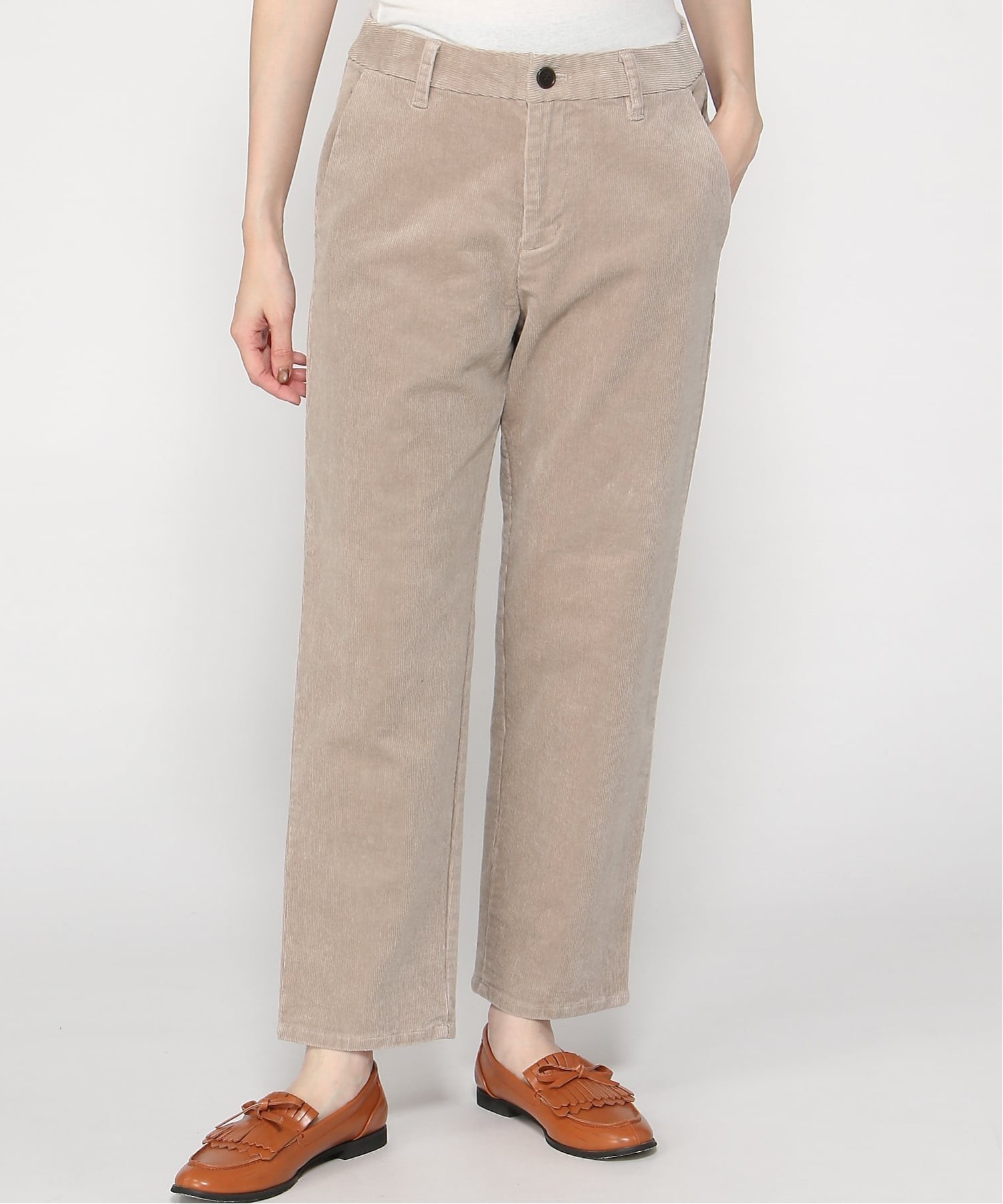 【パドカレ/pas de calais】のパンツ インテリア・キッズ・メンズ・レディースファッション・服の通販 founy(ファニー) 　ファッション　Fashion　レディースファッション　Fashion for Women　パンツ　Pants & Trousers　コーデュロイ　Corduroy, Cord Fabric　シューズ　Shoes, Footwear　バレエ　Ballet, Ballet Style　ライトベージュ|ID: prp329100004834043 ipo3291000000035206975