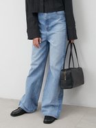 【ミラオーウェン/Mila Owen】のハイウエストワイドデニムパンツ LBLU[081]|ID: prp329100004834052 ipo3291000000035207075