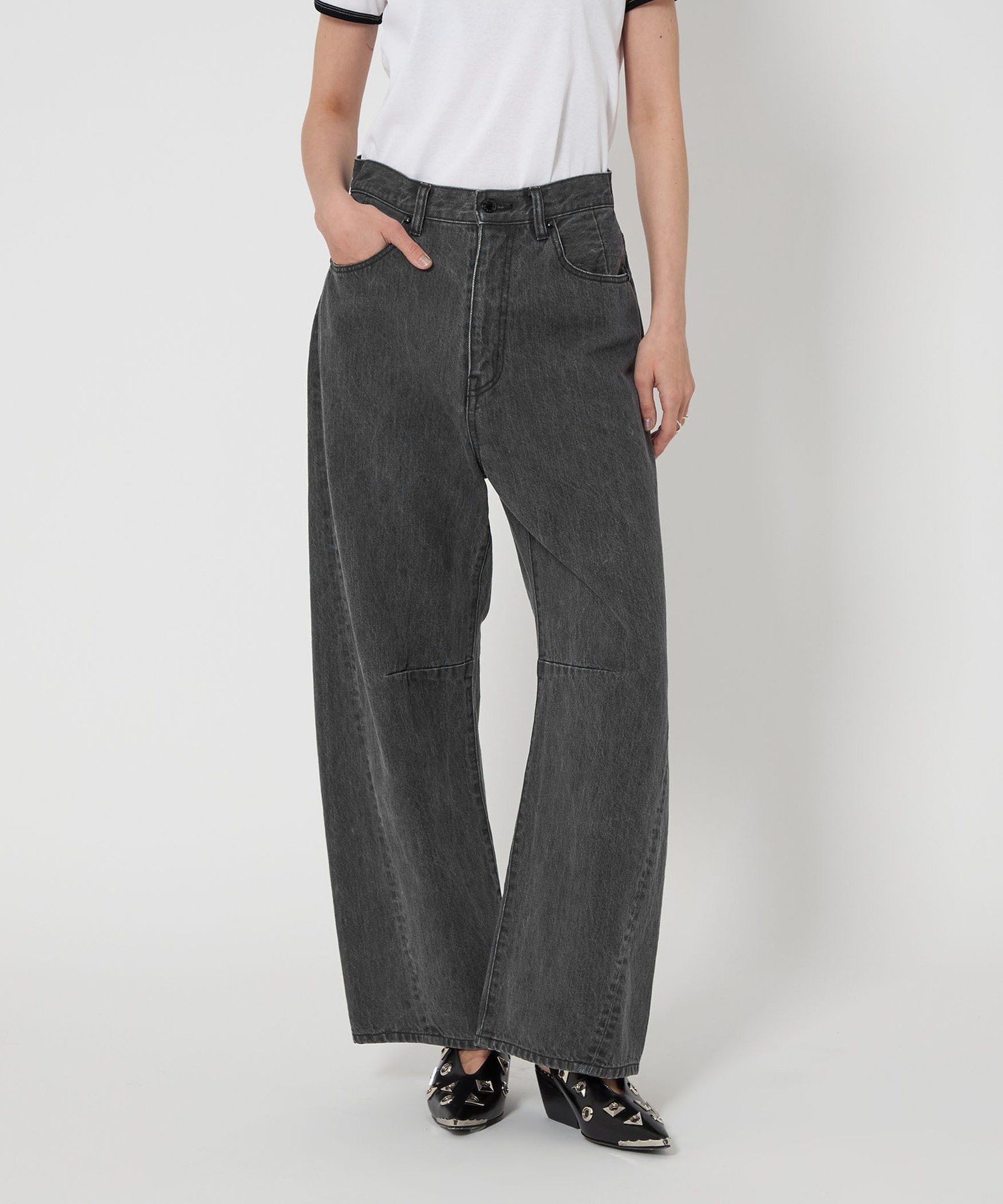 【ユナイテッドアローズ/UNITED ARROWS】のASTRAET 13オンス ルーファ ブラックデニムパンツ UNISEX インテリア・キッズ・メンズ・レディースファッション・服の通販 founy(ファニー) 　ファッション　Fashion　レディースファッション　Fashion for Women　パンツ　Pants & Trousers　デニムパンツ・ジーンズ・美脚デニム　Denim Jeans & Pants　ユニセックス　Unisex, Genderless　ショート　Short, Short Length　ツイスト　Tweed, Tweed Fabric　デニム　Denim, Jeans Material　BLACK|ID: prp329100004834058 ipo3291000000035207146