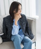 【ロートレ アモン/LAUTRE AMONT】のストレッチツイードミドルジャケット 人気、トレンドファッション・服の通販 founy(ファニー) ファッション Fashion レディースファッション Fashion for Women アウター Coat / Outerwear Collection レディースジャケット・軽アウター Jackets クラシカル Classical, Vintage-Inspired ジャケット Jacket, Outerwear ストレッチ Stretch, Stretchy Fabric ツイード Twill, Twill Weave トレンド Trend, Trending Now フロント Front, Front Design プレーン Plain, Simple ポケット Pocket, Pocket Detail メタル Metal, Metal Parts エレガント 上品 Elegant ビジネス 仕事 通勤 Business / Work / Commuting thumbnail ダークネイビー|ID: prp329100004834064 ipo3291000000035207248