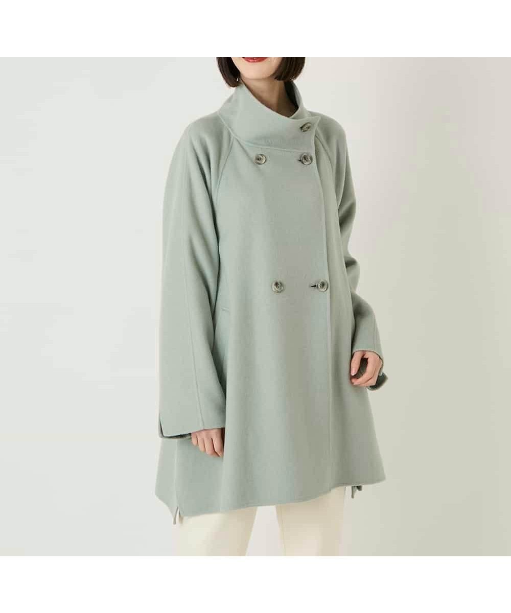 【ヒロコビス/HIROKO BIS】のスタンドカラーリバージャージーコート 人気、トレンドファッション・服の通販 founy(ファニー) 　ファッション　Fashion　レディースファッション　Fashion for Women　アウター　Coat / Outerwear Collection　コート・ロングコート・ピーコート　Long Coats, Peacoats & More　春　Spring　秋　Autumn　スタンド　Stand Collar, Upright Stand　スリット　Slit, Slit Detail　チュニック　Tunic, Long Top　トレンド　Trend, Trending Now　ベーシック　Basic, Essential　冬　Winter / This Winter　おすすめ　Recommended / Our Picks　夏　Summer　 other-1|ID: prp329100004834066 ipo3291000000035207253