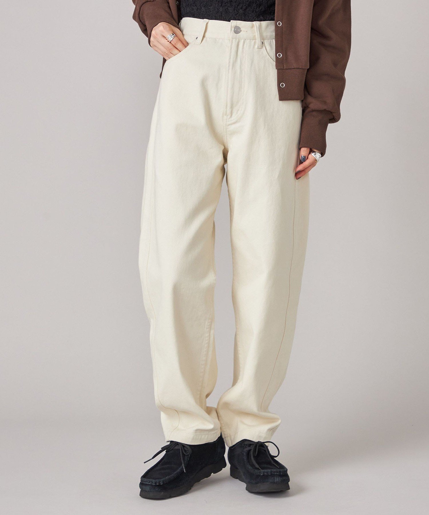 【シップス フォー ウィメン/SHIPS】のSHIPS NINE CASE 洗濯機可能 バレル レッグ パンツ インテリア・キッズ・メンズ・レディースファッション・服の通販 founy(ファニー) 　ファッション　Fashion　レディースファッション　Fashion for Women　パンツ　Pants & Trousers　2025年　2025　2025-2026秋冬・A/W　Autumn/Winter 2025–26 AW25–26　スタンダード　Standard, Basic　ポケット　Pocket, Pocket Detail　ルーズ　Loose, Oversized　A/W・秋冬　Autumn/Winter　ナチュラル|ID: prp329100004834071 ipo3291000000035207346