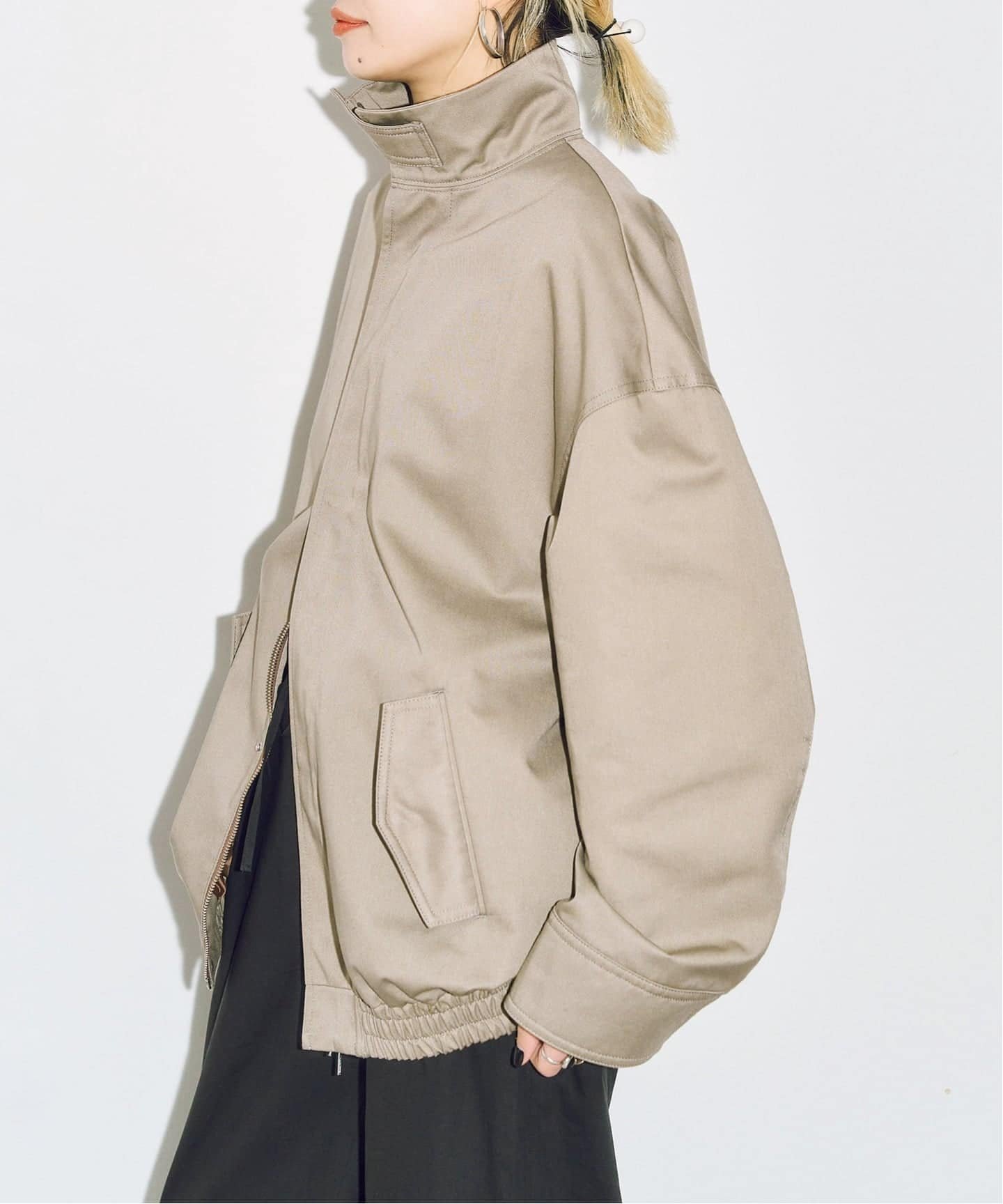 【シティーショップ/CITYSHOP】のCOTTON BLOUSON ブルゾン 人気、トレンドファッション・服の通販 founy(ファニー) 　ファッション　Fashion　レディースファッション　Fashion for Women　アウター　Coat / Outerwear Collection　ブルゾンジャケット・スポーティアウター　Blouson Jackets　2026年　2026　シンプル　Simple, Minimal　スタンド　Stand Collar, Upright Stand　ツイル　Twist, Twisted Detail　ブルゾン　Blouson, Bomber Jacket　春　Spring　 other-1|ID: prp329100004834089 ipo3291000000035207599