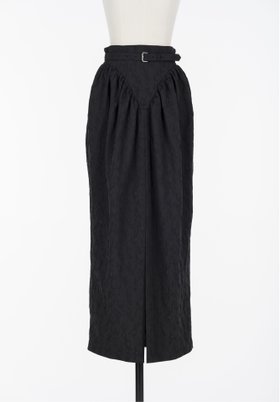 【フェティコ/FETICO】のFloral jacquard curvy skirt 人気、トレンドファッション・服の通販 founy(ファニー) ファッション Fashion レディースファッション Fashion for Women スカート Skirts ギャザー Gathered, Ruffled ヴィンテージ Vintage Style |ID:prp329100004834101