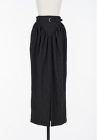 【フェティコ/FETICO】のFloral jacquard curvy skirt 人気、トレンドファッション・服の通販 founy(ファニー) ファッション Fashion レディースファッション Fashion for Women スカート Skirts ギャザー Gathered, Ruffled ヴィンテージ Vintage Style thumbnail Black|ID: prp329100004834101 ipo3291000000035207730