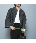 【アーバンリサーチ ロッソ/URBAN RESEARCH ROSSO】のツイードショートジャケット 人気、トレンドファッション・服の通販 founy(ファニー) ファッション Fashion レディースファッション Fashion for Women アウター Coat / Outerwear Collection レディースジャケット・軽アウター Jackets 2026年 2026 おすすめ Recommended / Our Picks キュプラ Cupro, Eco Fabric ショート Short, Short Length ジャケット Jacket, Outerwear ダウン Down, Puffer ツイード Twill, Twill Weave デニム Denim, Jeans Material トレンド Trend, Trending Now バランス Balance, Style Balance 夏 Summer S/S・春夏 SS, Spring/Summer, Warm Season thumbnail ブラック|ID: prp329100004834102 ipo3291000000035207734