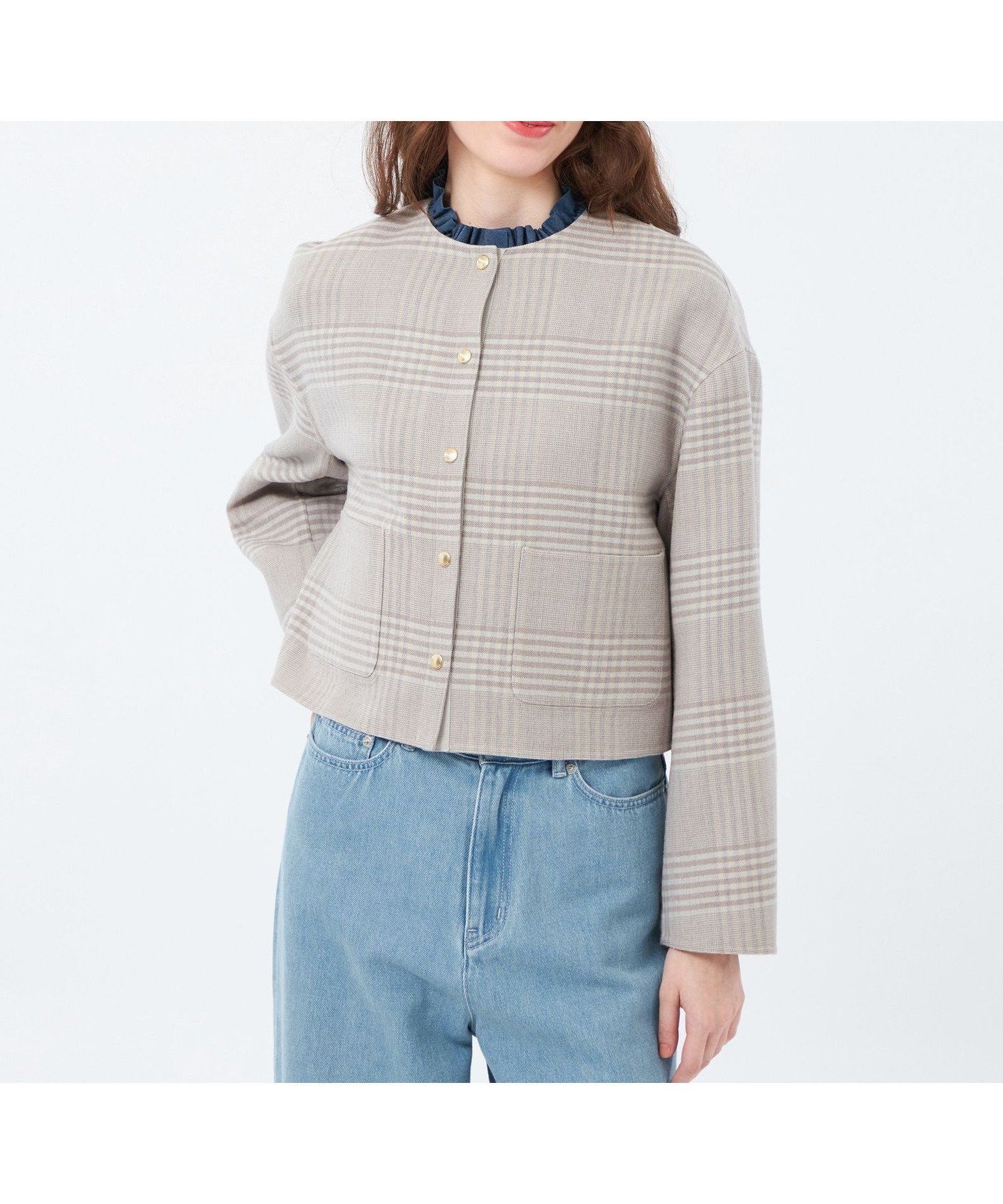 【マッキントッシュ フィロソフィー/MACKINTOSH PHILOSOPHY】の【IVENREY SHORT(イベンリーショート)】ウール製 インテリア・キッズ・メンズ・レディースファッション・服の通販 founy(ファニー) 　ファッション　Fashion　レディースファッション　Fashion for Women　春　Spring　秋　Autumn　ジャケット　Jacket, Outerwear　チェック　Check, Plaid, Tartan　定番　Standard, Basic Item　フロント　Front, Front Design　ミドル　Middle Length, Mid Height　リバーシブル　Reversible, Two-Sided　ロング　Long, Long-Length　A/W・秋冬　Autumn/Winter　おすすめ　Recommended / Our Picks　エクリュベージュ|ID: prp329100004834103 ipo3291000000035207738