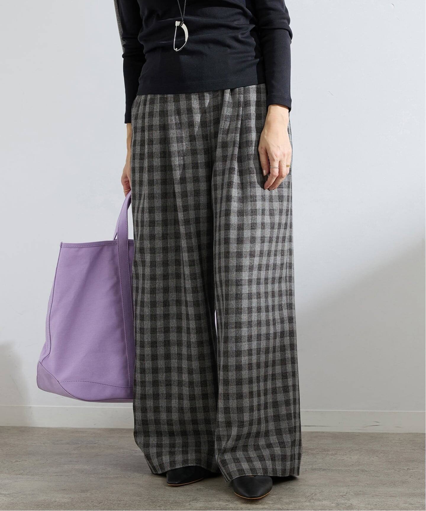 【イエナ/IENA】のウォッシャブル ギンガムチェックイージーパンツ 人気、トレンドファッション・服の通販 founy(ファニー) 　ファッション　Fashion　レディースファッション　Fashion for Women　パンツ　Pants & Trousers　2026年　2026　ウォッシャブル　Machine Washable　ギンガム　Gingham, Gingham Fabric　シンプル　Simple, Minimal　チェック　Check, Plaid, Tartan　ドローストリング　Drawstring, Pull Cord　フォルム　Silhouette, Form　リラックス　Relax, Relaxed Fit　ルーズ　Loose, Oversized　ワイド　Wide, Wide Fit　 other-1|ID: prp329100004834104 ipo3291000000035207752