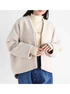 【ヴァン/Vin】のVネックウールブレンドショートコート 人気、トレンドファッション・服の通販 founy(ファニー) ファッション Fashion レディースファッション Fashion for Women アウター Coat / Outerwear Collection コート・ロングコート・ピーコート Long Coats, Peacoats & More シンプル Simple, Minimal タートルネック Turtleneck, High Neck thumbnail ベージュ系|ID: prp329100004834110 ipo3291000000035207799