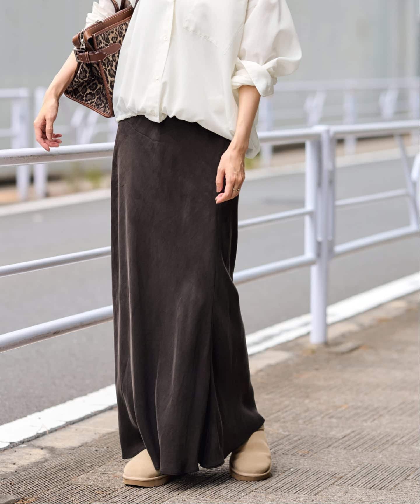 【フレームワーク/FRAMeWORK】の≪追加≫シルキーキュプラバイアススカート2 インテリア・キッズ・メンズ・レディースファッション・服の通販 founy(ファニー) 　ファッション　Fashion　レディースファッション　Fashion for Women　スカート　Skirts　サテン　Satin, Glossy Fabric　スウェット / スエット　Sweatshirt, Sweatwear　バイアス　Bias, Diagonal Cut　マーメイド　Mermaid, Fishtail Silhouette　再入荷　Restock / Back in Stock　ブラウン|ID: prp329100004834129 ipo3291000000035208038