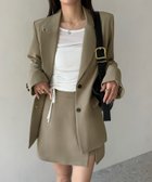 【ジュノア/JUNOAH】のジャケット+ミニスカートセットアップ 人気、トレンドファッション・服の通販 founy(ファニー) ファッション Fashion レディースファッション Fashion for Women アウター Coat / Outerwear Collection レディースジャケット・軽アウター Jackets セットアップ Matching Sets スカート・ミニ/ミディ/マキシ Skirts / Mini, Midi & Maxi Skirts スカート Skirts ミニスカート Mini Skirts ジャケット Jacket, Outerwear セットアップ Set-Up, Coordinated Outfit ミニスカート Mini Skirt, Short Skirt thumbnail ダークベージュ|ID: prp329100004834138 ipo3291000000035208128