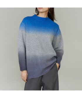 【イネド/INED】のグラデーションニットプルオーバー《YVON》 人気、トレンドファッション・服の通販 founy(ファニー) ファッション Fashion レディースファッション Fashion for Women トップス・カットソー Cut & Sew Tops ニット Knit Tops & Sweaters カジュアルプルオーバー・ニットトップス Pullovers & Knit Tops / Casual Pullovers グラデーション Gradient, Ombre スマート Smart, Elegant リラックス Relax, Relaxed Fit |ID:prp329100004834145