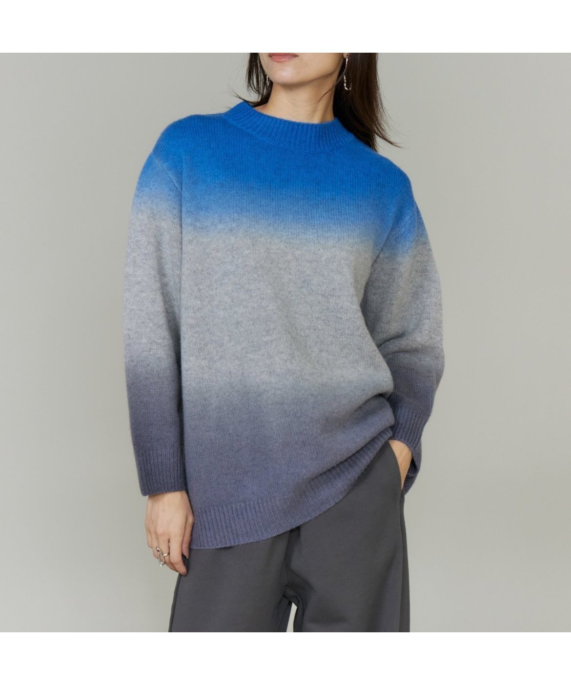 【イネド/INED】のグラデーションニットプルオーバー《YVON》 人気、トレンドファッション・服の通販 founy(ファニー) 　ファッション　Fashion　レディースファッション　Fashion for Women　トップス・カットソー　Cut & Sew Tops　ニット　Knit Tops & Sweaters　カジュアルプルオーバー・ニットトップス　Pullovers & Knit Tops / Casual Pullovers　グラデーション　Gradient, Ombre　スマート　Smart, Elegant　リラックス　Relax, Relaxed Fit　 other-1|ID: prp329100004834145 ipo3291000000035208182