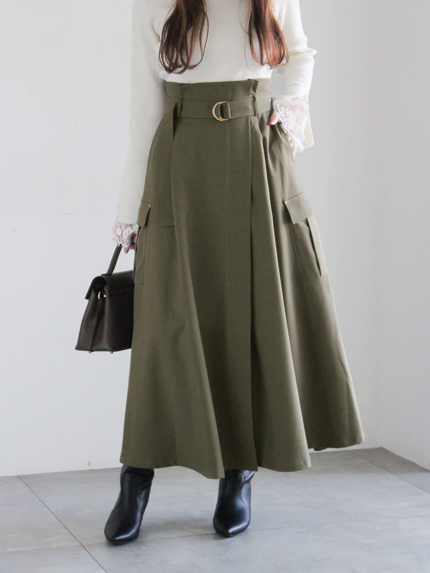 【テチチ/Te chichi】のカーゴフレアスカート インテリア・キッズ・メンズ・レディースファッション・服の通販 founy(ファニー) 　ファッション　Fashion　レディースファッション　Fashion for Women　スカート　Skirts　Aライン・フレアスカート　A-Line & Flared Skirts　スウェット / スエット　Sweatshirt, Sweatwear　スニーカー　Sneakers, Trainers　フレア　Flare, Flared　カーキ|ID: prp329100004834146 ipo3291000000035208192