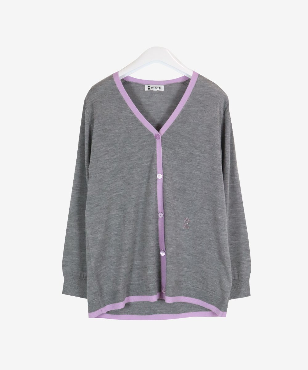 【スタジオピッコーネ/STUDIO PICONE】のカシミヤ100%ロングカーディガン インテリア・キッズ・メンズ・レディースファッション・服の通販 founy(ファニー) 　ファッション　Fashion　レディースファッション　Fashion for Women　トップス・カットソー　Cut & Sew Tops　カーディガン・羽織り　Layered Style Cardigans　カーディガン　Cardigan, Knitwear　ロング　Long, Long-Length　グレー|ID: prp329100004834148 ipo3291000000035208240