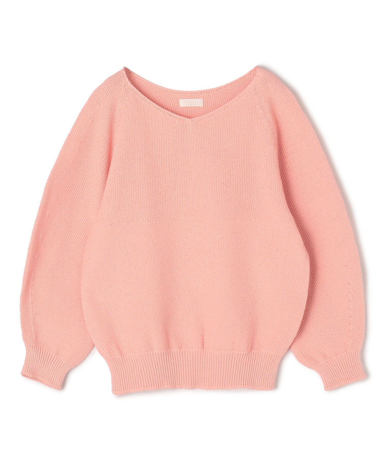 【トゥモローランド/TOMORROWLAND】のモスステッチ Vネックプルオーバー インテリア・キッズ・メンズ・レディースファッション・服の通販 founy(ファニー) 　ファッション　Fashion　レディースファッション　Fashion for Women　トップス・カットソー　Cut & Sew Tops　カジュアルプルオーバー・ニットトップス　Pullovers & Knit Tops / Casual Pullovers　Vネックトップス　V-Neck Tops / V-Cut Neckline Shirts　シンプル　Simple, Minimal　デコルテ　Décolleté, Neckline　ブラウジング　Blouson Silhouette, Cinched Waist　ベーシック　Basic, Essential　ワイド　Wide, Wide Fit　エレガント 上品　Elegant　33 ピンク|ID: prp329100004834150 ipo3291000000035208255