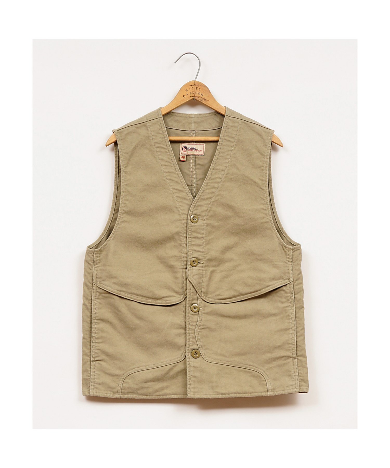 【ナイジェル ケーボン/NIGEL CABOURN】の【公式】ナイジェル・ケーボン / MAN / ワークベスト - モールスキン インテリア・キッズ・メンズ・レディースファッション・服の通販 founy(ファニー) 　ファッション　Fashion　レディースファッション　Fashion for Women　アウター　Coat / Outerwear Collection　トップス・カットソー　Cut & Sew Tops　ベスト&ジレ / 重ね着スタイル　Vests & Gilets　クラシック　Classic, Timeless Style　ベスト　Vest, Waistcoat　ワーク　Workwear, Utility Style　グリーン|ID: prp329100004834162 ipo3291000000035208549