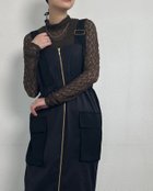 【イーブス/YEVS】の異素材切替ジャンパースカート 人気、トレンドファッション・服の通販 founy(ファニー) ファッション Fashion レディースファッション Fashion for Women スカート Skirts インナー Innerwear 厚底 Platform Shoes 切替 Switching, Contrast Panel シアー Sheer, See-Through ショルダー Shoulder, Shoulder Strap スニーカー Sneakers, Trainers タートルネック Turtleneck, High Neck バランス Balance, Style Balance ブルゾン Blouson, Bomber Jacket ポケット Pocket, Pocket Detail ライダースジャケット Riders, Biker Jacket ロング Long, Long-Length A/W・秋冬 Autumn/Winter thumbnail ブラック|ID: prp329100004834170 ipo3291000000035208772