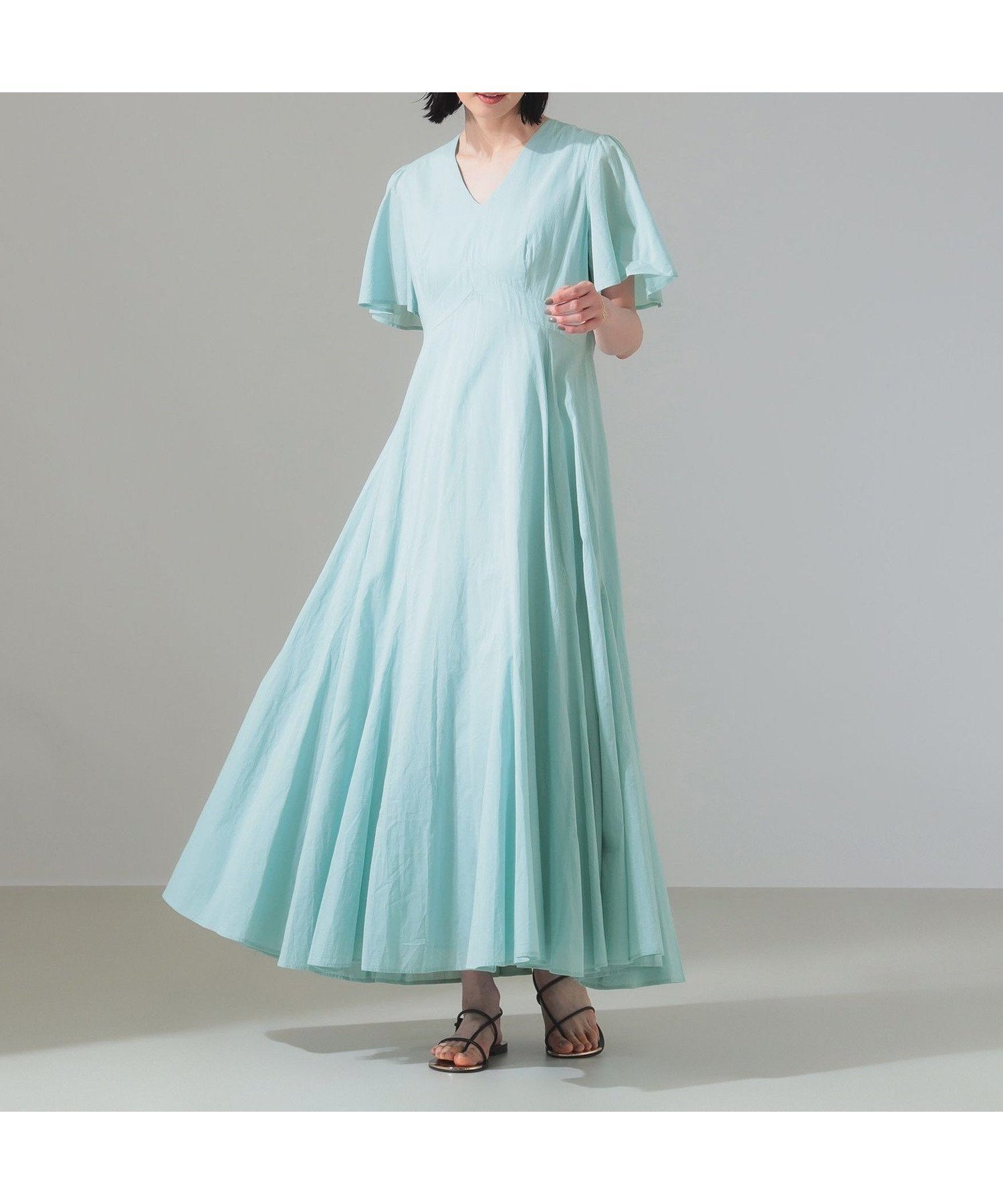 【デミルクス ビームス/Demi-Luxe BEAMS】の【別注】MARIHA / せせらぎのワンピース 人気、トレンドファッション・服の通販 founy(ファニー) 　ファッション　Fashion　レディースファッション　Fashion for Women　ワンピース　Dresses　インド　Indian Textile　シューズ　Shoes, Footwear　スリーブ　Sleeve, Long Sleeve / Short Sleeve　デコルテ　Décolleté, Neckline　ドレス　Dress, One-Piece　ネップ　Nepp, Slub Yarn　フラット　Flat, Flat Shoes　フレア　Flare, Flared　プリント　Print, Printed Pattern　別注　Limited Edition, Custom Order　夏　Summer　エレガント 上品　Elegant　 other-1|ID: prp329100004834176 ipo3291000000035208858