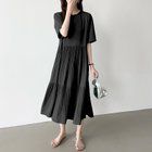 【ココモモ/COCOMOMO】のフレアワンピース ロング丈 半袖 ギャザーワンピース 夏 レディース クルーネック 人気、トレンドファッション・服の通販 founy(ファニー) ファッション Fashion レディースファッション Fashion for Women ワンピース Dresses おすすめ Recommended / Our Picks インナー Innerwear ギャザー Gathered, Ruffled シャーリング Shirring, Ruched フレア Flare, Flared ペチコート Petticoat, Underskirt ロング Long, Long-Length 半袖 Short Sleeve, Half Sleeve 夏 Summer thumbnail ブラック|ID: prp329100004834186 ipo3291000000035209069