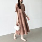 【ココモモ/COCOMOMO】のフレアワンピース ロング丈 半袖 ギャザーワンピース 夏 レディース クルーネック 人気、トレンドファッション・服の通販 founy(ファニー) ファッション Fashion レディースファッション Fashion for Women ワンピース Dresses おすすめ Recommended / Our Picks インナー Innerwear ギャザー Gathered, Ruffled シャーリング Shirring, Ruched フレア Flare, Flared ペチコート Petticoat, Underskirt ロング Long, Long-Length 半袖 Short Sleeve, Half Sleeve 夏 Summer thumbnail モカ|ID: prp329100004834186 ipo3291000000035209074