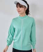 【ジュンアンドロペ/JUN&ROPE】のライン使いパフスリーブ長袖ニット 一部WEB限定カラー 人気、トレンドファッション・服の通販 founy(ファニー) ファッション Fashion レディースファッション Fashion for Women トップス・カットソー Cut & Sew Tops ニット Knit Tops & Sweaters 秋 Autumn コレクション Collection, Seasonal Line スタイリッシュ Stylish, Fashionable スリーブ Sleeve, Long Sleeve / Short Sleeve 長袖 Long Sleeve, Full Sleeve パフォーマンス Performance, Active Function ポケット Pocket, Pocket Detail メンズ Men's, Menswear エレガント 上品 Elegant ゴルフ Golf thumbnail グリーン系(35)|ID: prp329100004834211 ipo3291000000035209530