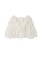 【ファーファー/FURFUR】のフラワーレースラッフルブラウス 人気、トレンドファッション・服の通販 founy(ファニー) ファッション Fashion レディースファッション Fashion for Women トップス・カットソー Cut & Sew Tops シャツ・ブラウス・オフィスカジュアル Elegant Blouses & Button-Ups スマート Smart, Elegant デニム Denim, Jeans Material トレンド Trend, Trending Now フリル Frill, Ruffle ボヘミアン Bohemian, Ethnic Style ラッフル Ruffle, Frill レース Lace, Lace Fabric ワイド Wide, Wide Fit thumbnail WHT[001]|ID: prp329100004834226 ipo3291000000035209703