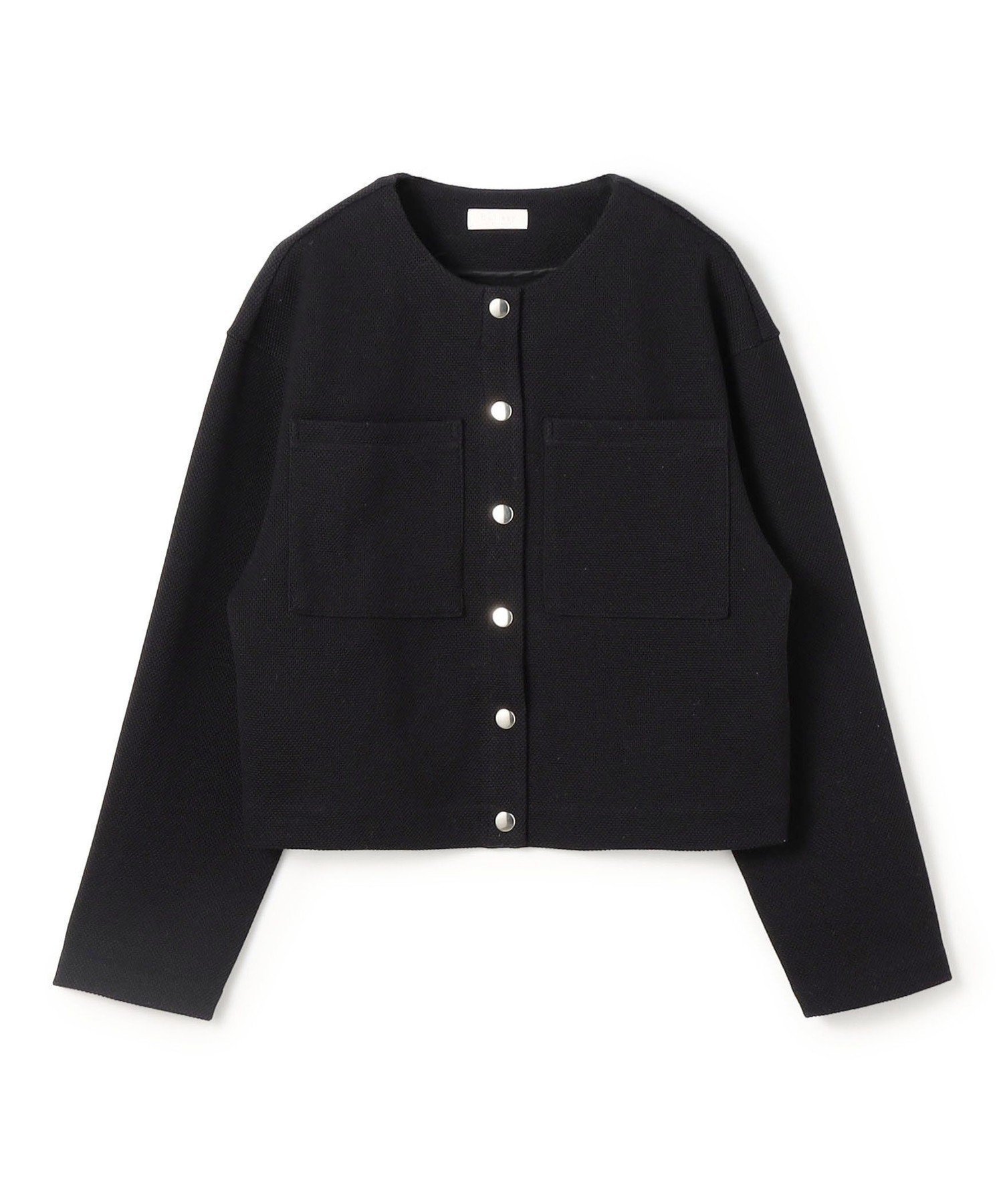 【トゥモローランド/TOMORROWLAND】のイギージャージー ショートカーディガン 人気、トレンドファッション・服の通販 founy(ファニー) 　ファッション　Fashion　レディースファッション　Fashion for Women　トップス・カットソー　Cut & Sew Tops　カーディガン・羽織り　Layered Style Cardigans　おすすめ　Recommended / Our Picks　カーディガン　Cardigan, Knitwear　コンパクト　Compact, Small Size　ショート　Short, Short Length　シルバー　Silver, Metallic Silver　シンプル　Simple, Minimal　ダブル　Double, Double-Breasted　バランス　Balance, Style Balance　ポケット　Pocket, Pocket Detail　 other-1|ID: prp329100004834243 ipo3291000000035209896