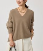 【ヴェルメイユ パー イエナ/VERMEIL par iena】のRoom no.8 ルームエイト Raccoon Slit Neck トップス R8KN-28 4 人気、トレンドファッション・服の通販 founy(ファニー) ファッション Fashion レディースファッション Fashion for Women トップス・カットソー Cut & Sew Tops 2025年 2025 2025-2026秋冬・A/W Autumn/Winter 2025–26 AW25–26 スリット Slit, Slit Detail デコルテ Décolleté, Neckline ラグジュアリー Luxury, Elegant エレガント 上品 Elegant 冬 Winter / This Winter thumbnail キャメル|ID: prp329100004834244 ipo3291000000035209924