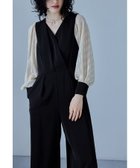 【ビーフラット/bflat】のカシュクールデザインパンツドレス オールインワン パーティードレス 人気、トレンドファッション・服の通販 founy(ファニー) ファッション Fashion レディースファッション Fashion for Women パンツ Pants & Trousers カフス Cuff Design クール Cool, Chic シンプル Simple, Minimal ドット Polka Dot, Dot Pattern ドレス Dress, One-Piece ネックレス Necklace, Pendant Necklace ポケット Pocket, Pocket Detail ワイド Wide, Wide Fit おすすめ Recommended / Our Picks 結婚式 Wedding 披露宴 Wedding Reception 二次会 After Party thumbnail ブラック×ベージュ|ID: prp329100004834255 ipo3291000000035210042