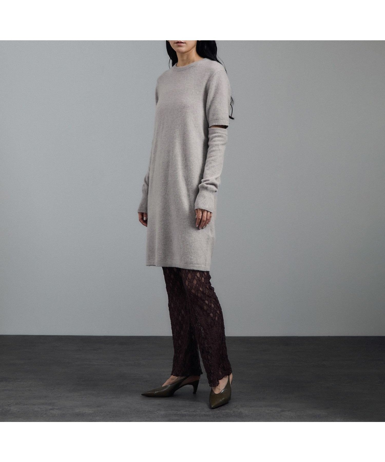 【サロン アダム エ ロペ/SALON adam et rope'】のカシミヤニットミニワンピース 人気、トレンドファッション・服の通販 founy(ファニー) 　ファッション　Fashion　レディースファッション　Fashion for Women　ワンピース　Dresses　インナー　Innerwear　カーディガン　Cardigan, Knitwear　シンプル　Simple, Minimal　ジャケット　Jacket, Outerwear　ストール　Stole, Wrap　スリーブ　Sleeve, Long Sleeve / Short Sleeve　セットアップ　Set-Up, Coordinated Outfit　チュニック　Tunic, Long Top　デニム　Denim, Jeans Material　ハーフ　Half, Half-Length　フィット　Fit, Slim Fit　ポケット　Pocket, Pocket Detail　マニッシュ　Mannish, Boyish　ロング　Long, Long-Length　ワイド　Wide, Wide Fit　 other-1|ID: prp329100004834259 ipo3291000000035210100