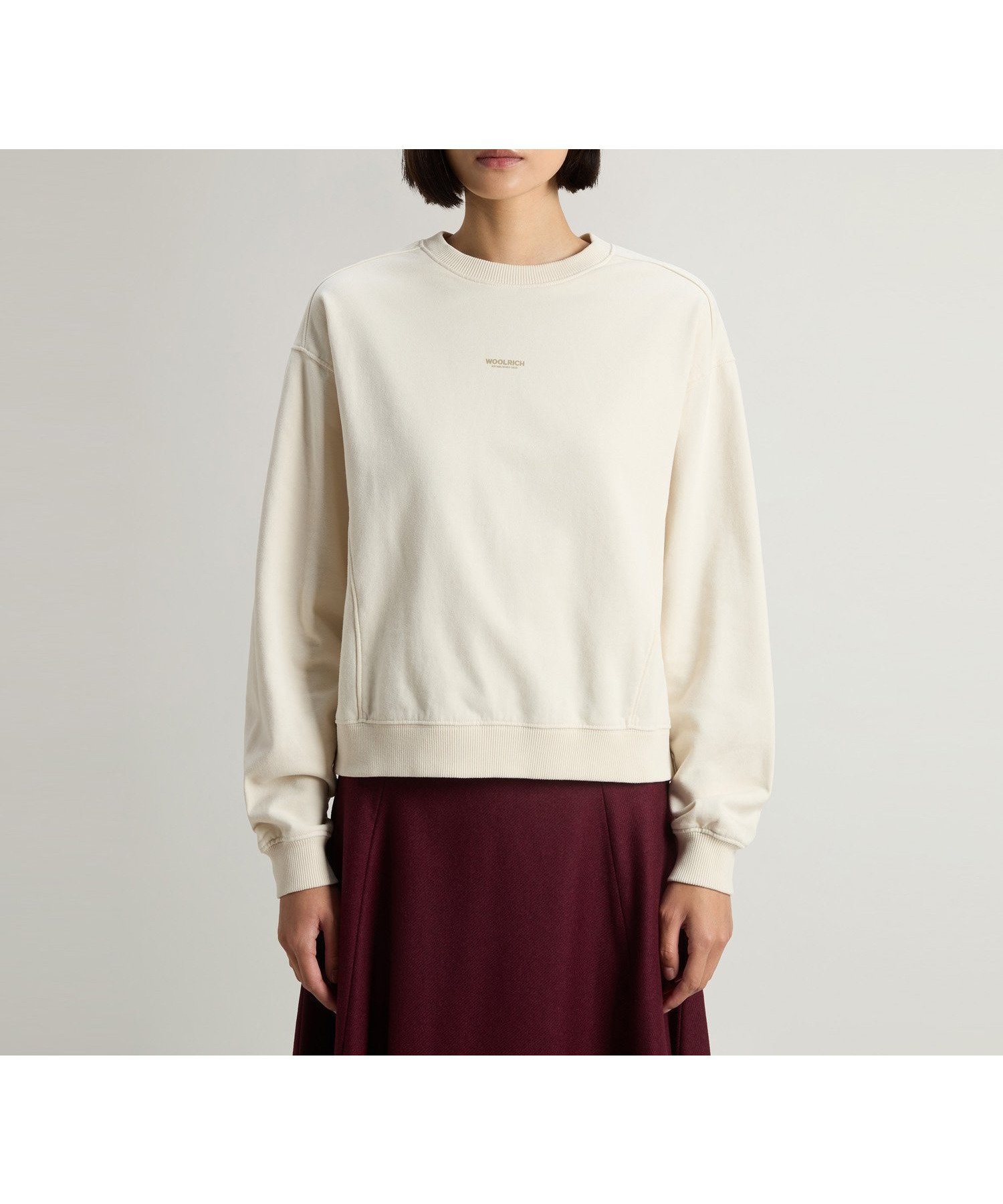 【ウールリッチ/WOOLRICH】のウィンターフリース クルーネック インテリア・キッズ・メンズ・レディースファッション・服の通販 founy(ファニー) 　ファッション　Fashion　レディースファッション　Fashion for Women　シンプル　Simple, Minimal　セットアップ　Set-Up, Coordinated Outfit　デニム　Denim, Jeans Material　リラックス　Relax, Relaxed Fit　ワイド　Wide, Wide Fit　MILKY CREAM|ID: prp329100004834261 ipo3291000000035210115