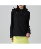 【マスターバニーエディション/MASTER BUNNY EDITION】のリンクスロゴジャガード長袖ポロシャツ 人気、トレンドファッション・服の通販 founy(ファニー) ファッション Fashion レディースファッション Fashion for Women トップス・カットソー Cut & Sew Tops シャツ・ブラウス・オフィスカジュアル Elegant Blouses & Button-Ups ポロシャツ・きれいめカジュアル Smart-Casual Polo Tops コンパクト Compact, Small Size ゴルフ Golf スタンド Stand Collar, Upright Stand スマート Smart, Elegant フィット Fit, Slim Fit ポロシャツ Polo Shirt, Collared Tee ワーク Workwear, Utility Style 切替 Switching, Contrast Panel 長袖 Long Sleeve, Full Sleeve thumbnail ブラック|ID: prp329100004834276 ipo3291000000035210447