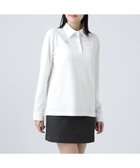 【マスターバニーエディション/MASTER BUNNY EDITION】のリンクスロゴジャガード長袖ポロシャツ 人気、トレンドファッション・服の通販 founy(ファニー) ファッション Fashion レディースファッション Fashion for Women トップス・カットソー Cut & Sew Tops シャツ・ブラウス・オフィスカジュアル Elegant Blouses & Button-Ups ポロシャツ・きれいめカジュアル Smart-Casual Polo Tops コンパクト Compact, Small Size ゴルフ Golf スタンド Stand Collar, Upright Stand スマート Smart, Elegant フィット Fit, Slim Fit ポロシャツ Polo Shirt, Collared Tee ワーク Workwear, Utility Style 切替 Switching, Contrast Panel 長袖 Long Sleeve, Full Sleeve thumbnail ホワイト|ID: prp329100004834276 ipo3291000000035210448