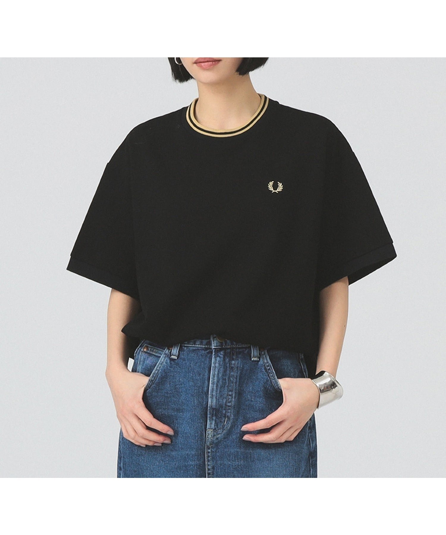 【ビームス ウイメン/BEAMS】の【1/16 9 59までポイント10倍】【別注】FRED PERRY / リラックスド ピケ Tシャツ 人気、トレンドファッション・服の通販 founy(ファニー) 　ファッション　Fashion　レディースファッション　Fashion for Women　トップス・カットソー　Cut & Sew Tops　シャツ・ブラウス・オフィスカジュアル　Elegant Blouses & Button-Ups　ロングTシャツ・Tシャツ　Longline T-Shirts & Tees　春　Spring　鹿の子　Piqué, Kanoko Fabric　シンプル　Simple, Minimal　定番　Standard, Basic Item　ビッグ　Big, Oversized　ベスト　Vest, Waistcoat　別注　Limited Edition, Custom Order　リラックス　Relax, Relaxed Fit　ロンドン　London Style, British Inspired　S/S・春夏　SS, Spring/Summer, Warm Season　おすすめ　Recommended / Our Picks　夏　Summer　エレガント 上品　Elegant　 other-1|ID: prp329100004834277 ipo3291000000035210498