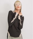 【アウラアイラ/AULA AILA】のHOODIE TOPS 人気、トレンドファッション・服の通販 founy(ファニー) ファッション Fashion レディースファッション Fashion for Women トップス・カットソー Cut & Sew Tops インナー Innerwear ストレッチ Stretch, Stretchy Fabric スリット Slit, Slit Detail メタル Metal, Metal Parts ワイドリブ Wide Rib, Wide Ribbed Knit thumbnail CHARCOAL GRAY|ID: prp329100004834288 ipo3291000000035210670