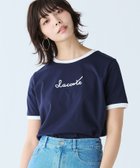 【ラコステ/LACOSTE】のステッチネーミングリンガー半袖Tシャツ 人気、トレンドファッション・服の通販 founy(ファニー) ファッション Fashion レディースファッション Fashion for Women トップス・カットソー Cut & Sew Tops シャツ・ブラウス・オフィスカジュアル Elegant Blouses & Button-Ups ロングTシャツ・Tシャツ Longline T-Shirts & Tees スポーティ Sporty, Casual Athletic スリーブ Sleeve, Long Sleeve / Short Sleeve トリミング Trimming, Decorative Edge ハーフ Half, Half-Length フェミニン Feminine, Girly 半袖 Short Sleeve, Half Sleeve thumbnail ネイビー|ID: prp329100004834290 ipo3291000000035210687