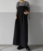 【ジュノア/JUNOAH】のツイルキャミワンピース 人気、トレンドファッション・服の通販 founy(ファニー) ファッション Fashion レディースファッション Fashion for Women ワンピース Dresses キャミソールワンピース Camisole Dresses thumbnail ブラック|ID: prp329100004834304 ipo3291000000035210967