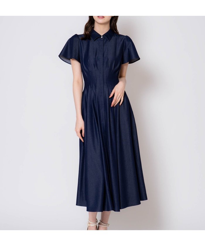 【ノエラ/Noela】の袖フリルタックシャツワンピース インテリア・キッズ・メンズ・レディースファッション・服の通販 founy(ファニー) https://founy.com/ ファッション Fashion レディースファッション Fashion for Women ワンピース Dresses シャツワンピース / 1枚で着映えコーデ Shirt Dresses デニム Denim, Jeans Material フリル Frill, Ruffle ポケット Pocket, Pocket Detail レース Lace, Lace Fabric 人気 Popular, Best Seller |ID: prp329100004834308 ipo3291000000035211032