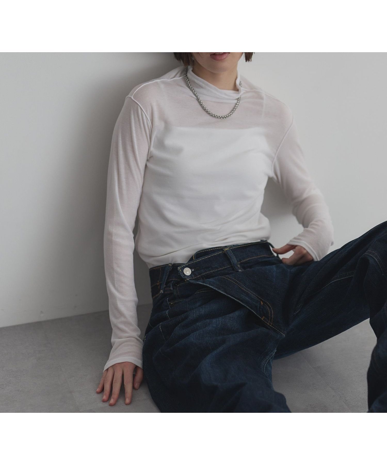 【ガレージ オブ グッド クロージング/GARAGE OF GOOD CLOTHING】の【日本製】無地シアーハイネックプルオーバー インテリア・キッズ・メンズ・レディースファッション・服の通販 founy(ファニー) 　ファッション　Fashion　レディースファッション　Fashion for Women　トップス・カットソー　Cut & Sew Tops　カジュアルプルオーバー・ニットトップス　Pullovers & Knit Tops / Casual Pullovers　おすすめ　Recommended / Our Picks　インナー　Innerwear　シアー　Sheer, See-Through　セレモニー　Ceremony　トレンド　Trend, Trending Now　ハイネック　High Neck, Mock Neck　フォーマル　Formal, Dressy　ポケット　Pocket, Pocket Detail　二次会　After Party　入学式　Entrance Ceremony　卒業式　Graduation Ceremony　披露宴　Wedding Reception　日本製　Made In Japan　無地　Plain, Solid Color　結婚式　Wedding　ホワイト|ID: prp329100004834810 ipo3291000000035214555