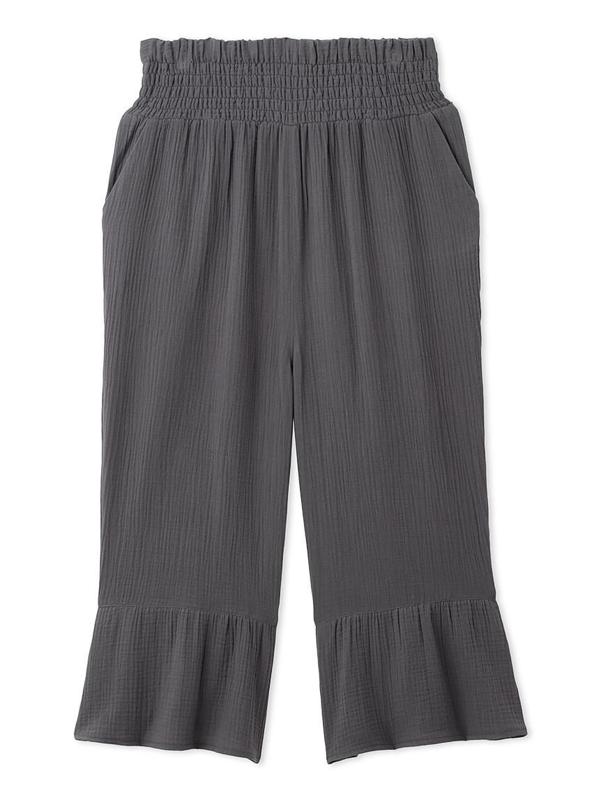 【ジェラート ピケ/gelato pique】のマタニティガーゼロングパンツ インテリア・キッズ・メンズ・レディースファッション・服の通販 founy(ファニー) 　ファッション　Fashion　レディースファッション　Fashion for Women　パンツ　Pants & Trousers　おすすめ　Recommended / Our Picks　ギフト プレゼント　Gift / Present　シャーリング　Shirring, Ruched　ストレート　Straight, Straight Cut　スマート　Smart, Elegant　ダブル　Double, Double-Breasted　フリル　Frill, Ruffle　ポケット　Pocket, Pocket Detail　ロング　Long, Long-Length　CGRY[007]|ID: prp329100004834812 ipo3291000000035214605
